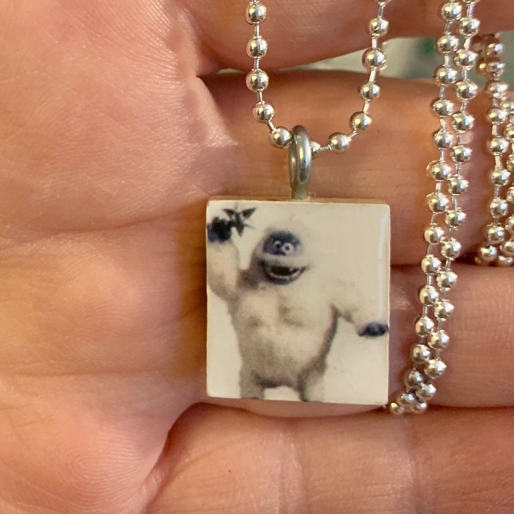 (2/$12,4/$20) Bumble Scrabble Tile Necklace